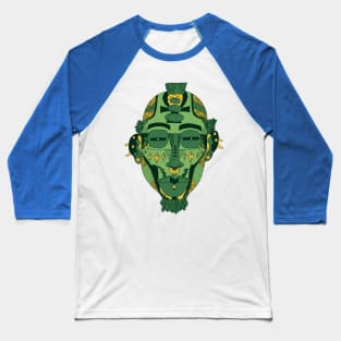 Forrest Green African Mask 5 Baseball T-Shirt